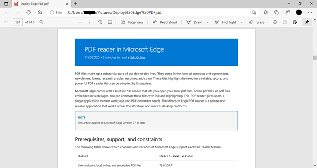 معرفی قابلیتهای پنهان در PDF Viewer ویندوز 1 pdf reader toolbar