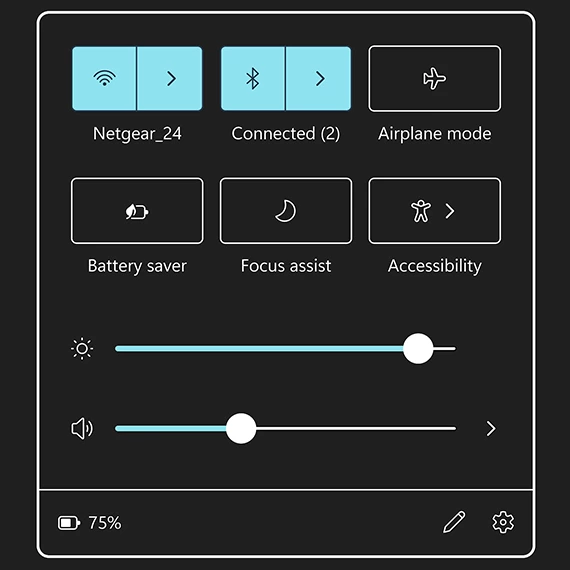 معرفی تنظیمات “Accessibility” ویندوز برای سالمندان و کاربران خاص 1 MSFT Color and contrast screen RE55vLn