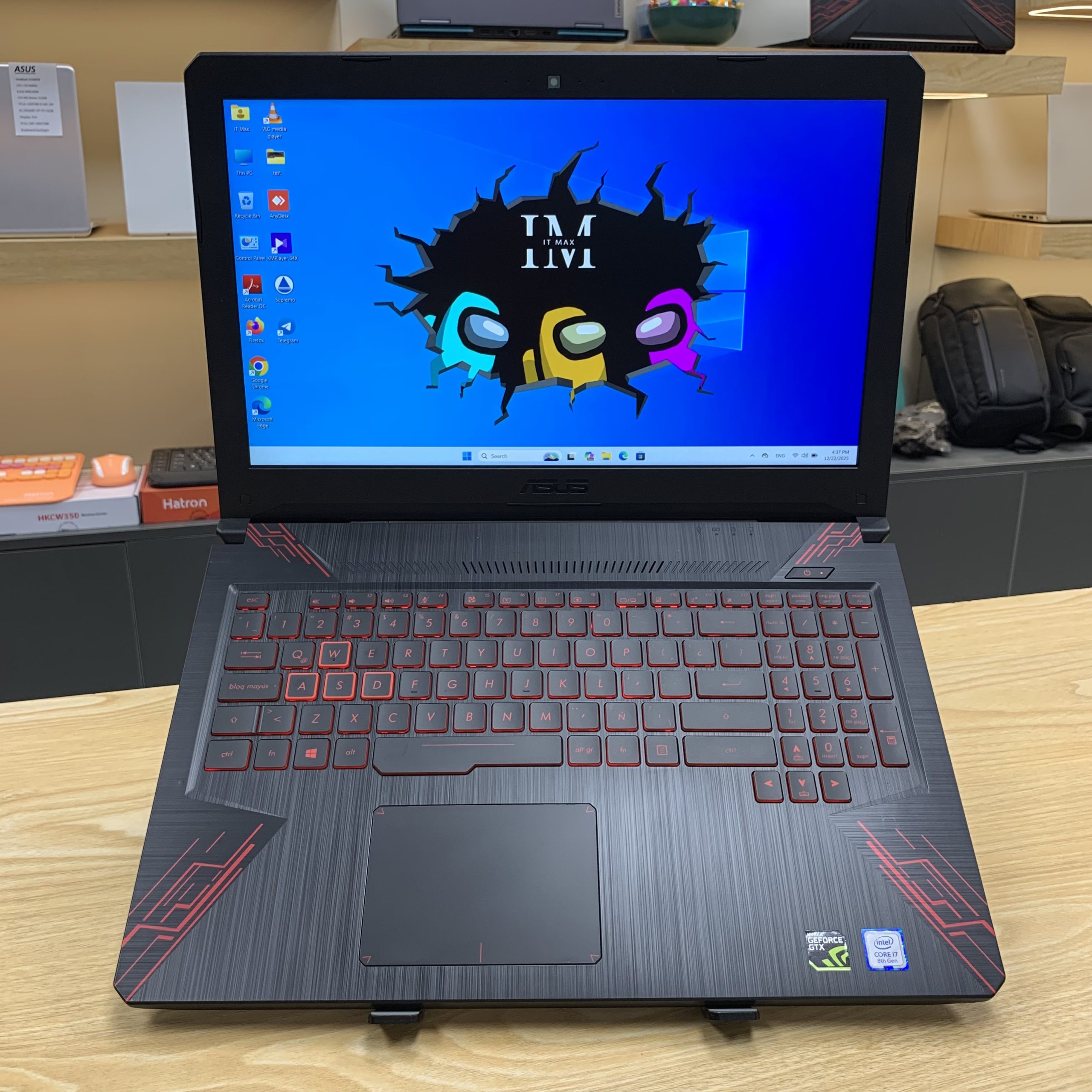 لپ تاپ ایسوس مدل Asus TUF GAMING FX504GE (FX80GE) CI7 8750H 16GB 512SSD