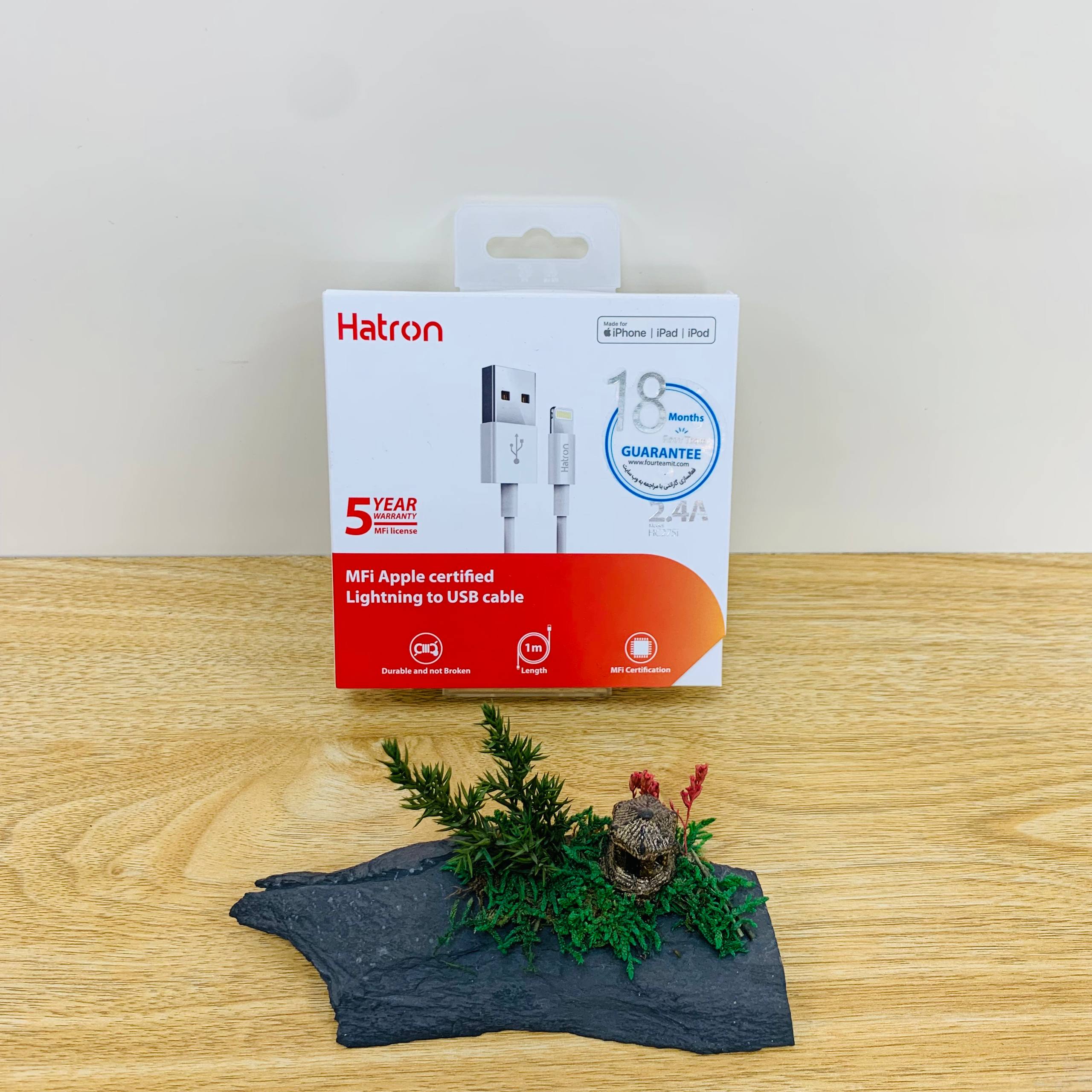 کابل شارژ تبدیل USB به لایتنینگ هترون مدل Hatron HC275i