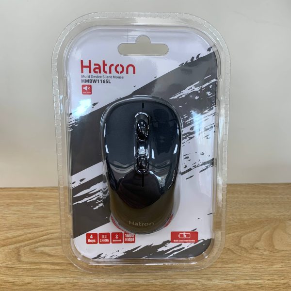 ماوس وایرلس بلوتوث هترون مدل Hatron Multi Device Mouse HMBW116SL
